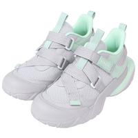 探路者 儿童运动鞋男女中大童鞋春夏款户外休闲鞋子 浅中灰绿色 36