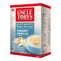 雀巢（Nestle）燕麦片Uncle tobys燕麦粥香草味350g 澳洲早餐麦片冷热可食 香草味 35g*10袋