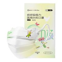超亚低阻口罩一次性夏季防晒医用外科口罩灭菌防尘成人小王子蝶形2只