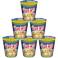 日清食品 NISSIN/日清方便面合味道海鲜风味代餐零食夜宵泡面76g×6杯
