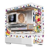 爱国者星璨岚星璨小岚屏显版海景房机箱主题UV打印MATX全景240水冷台式机电脑主机箱 小岚屏显 蜡笔小新主题