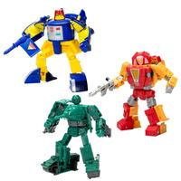 变形金刚(TRANSFORMERS)动画《百变雄师》世代精选探路神眼、碾压、小足人套装F9650 探路神眼碾压小足人套装