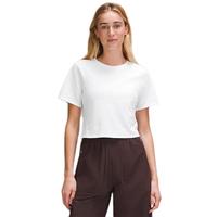 露露乐蒙lululemon丨Tie-Hem女士下摆系带高克重棉混纺 T 恤 LW3IDKS 白色 XXS /2