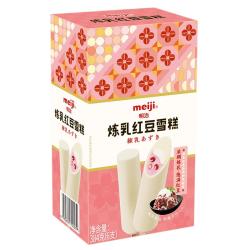 明治 冰淇淋雪糕冰激凌甜筒冰棒任选系列 炼乳红豆64g*6支（新旧包装随机发货）