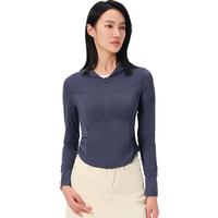 伯希和（Pelliot）防晒衣服女户外冰丝凉感速干修身皮肤衣防紫外线外套12421228蓝S