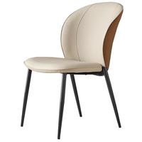 全友家居现代简约餐椅客厅家用吃饭餐桌椅休闲软包椅舒适靠背椅子凳子