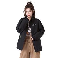 春季户外运动徒步中长款登山服时尚甜酷风工装休闲外套女上衣