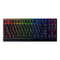 RAZER 雷蛇 黑寡妇蜘蛛V3 竞技版 87键 有线机械键盘 黑色 雷蛇绿轴 RGB