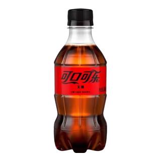 可口可乐 无糖300ml*12瓶碳酸汽水饮料经典口味无糖可乐迷你小瓶装 无糖可乐300ml*12瓶