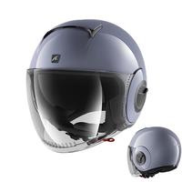 SHARK头盔鲨鱼摩托头盔复古机车街车四季通用夏季男女双镜片半盔 HE2802S01 S(53-54)头围