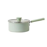 REDCHEF红厨陶瓷汤奶锅家用炖煮锅长柄煲汤焖锅煮粥电磁炉燃气灶20cm 【长柄款】绿陶瓷汤奶锅 20cm