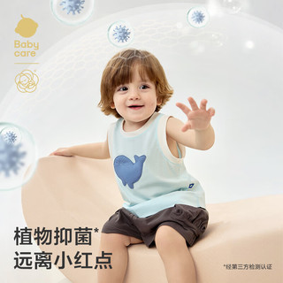 babycare山茶花背心儿童无袖夏季宝宝衣服外穿打底衫上衣
