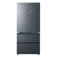 美的 BCD-520WUFGPZM(E) 微晶一周鲜 520L 霜影灰法式多门冰箱