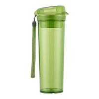 特百惠（Tupperware）晶彩MAX塑料杯600ML 男女便携运动水杯子大容量双饮口 罗勒绿 罗勒绿(入会再享9.5折) 600ml
