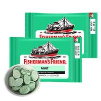 渔夫之宝 薄荷糖25g*2袋 无糖润喉糖果强劲清新口气军训教师主播护嗓 薄荷味 25g*2袋