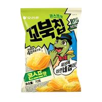 好丽友（orion） 玉米片 龟壳形甜味谷物脆片70g*3袋 韩国休闲零食膨化食品 