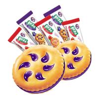 真巧夹心饼干果然美味果酱注心饼干整箱500g早餐休闲零食多口味甜品 500g蓝莓味（约15-26包）