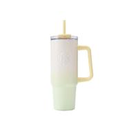 星巴克(Starbucks)春日晴空系列不锈钢吸管杯900ml水杯子 春日晴空不锈钢吸管杯 900ml