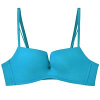 内衣女光面3/4杯胸罩无钢圈大胸显小中厚杯文胸