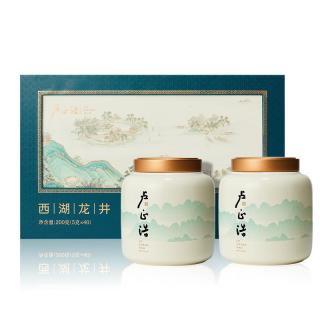 今日必买、中秋送好礼:卢正浩 明前茶叶 西湖龙井茶 瓷罐 200克 礼盒装