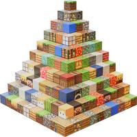 乖明星 我的磁力方块世界迷你磁吸拼装积木玩具 132粒