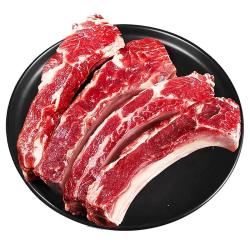 中农顺 宁夏黄牛原切牛肋条肉3斤 牛肉生鲜 火锅烧烤食材 清真 源头直发 牛肋条3斤