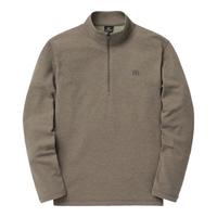 可隆 KOLON SPORT 男士登山半拉链T恤棕色 95