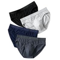 浪莎男士内裤男三角裤抑菌舒适透气棉质大码青年中腰短裤头男式裤衩 L （100-120斤）