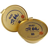 真心 黄桃罐头顶桃金碗160g*3碗 水果罐头 过年甜点休闲零食年货 【3罐】金碗顶桃160g