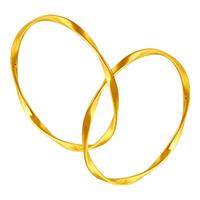 周金生黄金手镯莫比乌斯手环金镯子足金999 60圈口·黄金手镯【礼盒礼袋】 5.5g