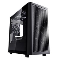 爱国者御风W80 机箱台式机360水冷MATX侧透格栅网孔散热台式电脑主机箱 黑色+极光ARGB风扇（4正8反）