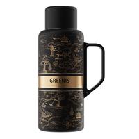 格丽思（GREENIS）纯钛传世壶钛杯焖茶壶保温壶焖泡壶传家壶家用暖热茶水壶机械温显 茶船古道1L