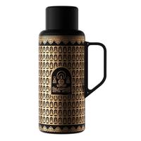 格丽思（GREENIS）纯钛传世壶钛杯焖茶壶保温壶焖泡壶传家壶家用暖热茶水壶机械温显 万佛朝宗1L