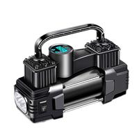 独步者(DUBUZHE)车载充气泵 双缸大功率便携式汽车充气泵12v汽车轮胎打气泵小轿车 机械【升级双缸】带灯带配件