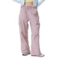 瞬时山野Monterest户外轻量化UPF50+防晒凉感微透休闲工装长裤女 枯玫瑰粉 S (WS)