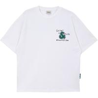 杰克·琼斯（JACK&JONES）25年男装春夏重磅纯棉宽松休闲多色短袖T恤男小众个性上衣款 A06本白色 2XL 190/108A/XXL