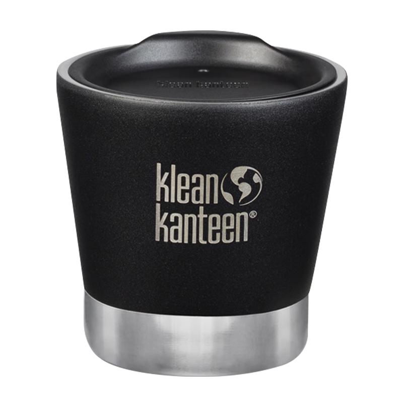 Klean Kanteen咖啡杯带盖迷你保温杯办公室304不锈钢拿铁美式挂耳保冷小咖啡杯 经典黑 237ml