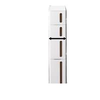 霜山Sanka厨房窄缝柜浴室夹缝收纳柜可移动抽屉柜置物架 C款：抽屉式四层