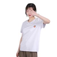 大嘴猴（paul frank）短袖t恤女纯棉T恤品牌印花宽松百搭打底衫女上衣女白色L PFATE242902W白色