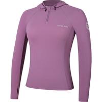 WATERTIME泡温泉游泳衣女分体式长袖三件套防晒抗氯冲浪潜水服套装 紫色-长袖款【防晒长裤套装 】 XL