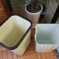 厨房垃圾桶可移动带轮子家用金属滑轮带盖超大号大容量宜家收纳桶