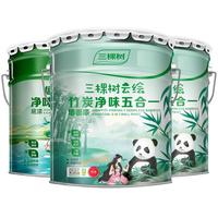 三棵树 SKSHU 云绘系列 竹炭净味五合一墙面漆 乳白色 18L