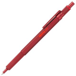 红环（rOtring）按压式圆珠笔0.7mm  德国高颜值金属笔身专业绘图-600系列红色单支装 600圆珠笔红色M