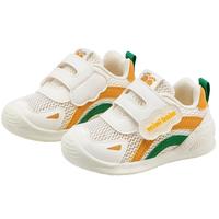 迷你巴拉 MINI BALA 童鞋儿童学步鞋夏季宝宝单网透气耐磨休闲百搭跑步鞋 米/棕 18 码适合脚长11.3-12.0cm 18码 脚长12.3-12.8cm