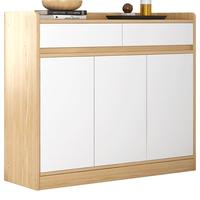 宜造（YIZAO） 宜造鞋柜家用进门口简易现代简约玄关柜简易鞋柜门厅柜储物隔断柜 【升级加宽】90X30X100CM暖白色