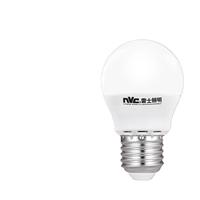 雷士照明(NVC) LED节能灯泡E27螺口省电球泡家用商用吊灯壁灯光源大瓦数灯泡 3W 暖白光/E27灯口/单只装