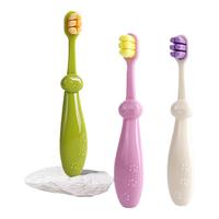DOLA DETAL儿童牙刷0-3岁婴幼儿软毛口腔清洁万毛护龈高颜值柔软不伤牙龈 儿童牙刷【绿色】 1支
