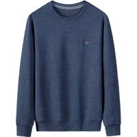 七匹狼长袖T恤男士卫衣男春秋款圆领简约休闲弹力长T打底体恤衫男装上衣 001(黑色)-升级款 5XL (195) 108A 195/108A(5XL)