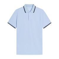 京东京造 POLO衫男凉感短袖男上衣夏季 冰蓝 L 冰蓝