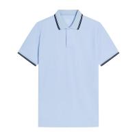 京东京造 POLO衫男凉感短袖男上衣夏季 冰蓝 L 冰蓝